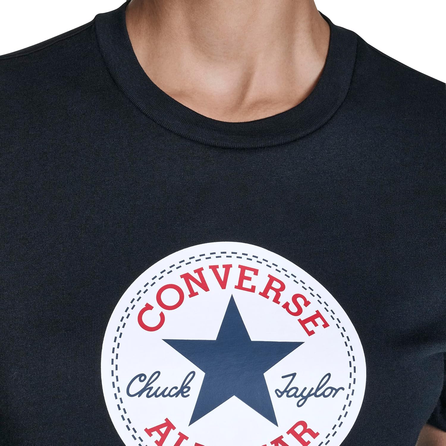Converse Womens Casual Chuck Patch Logo Crew Neck T-Shirt - Image 6