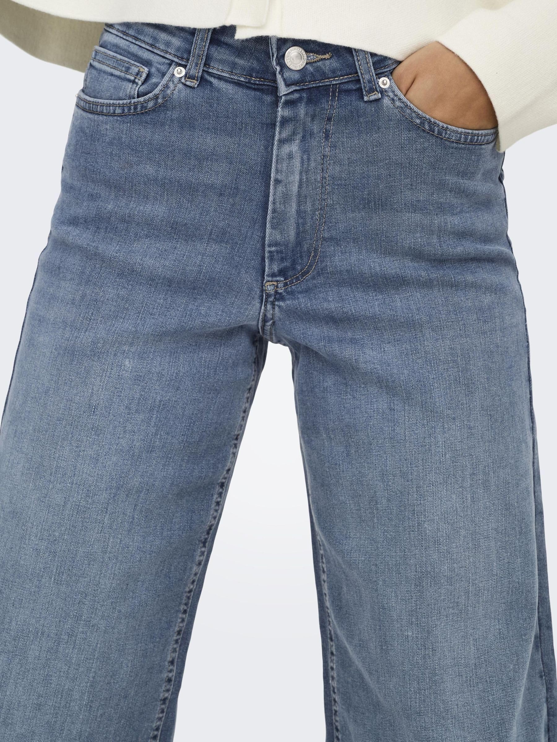 Only - Onlmadison Blush HW Wide DNM Tai853 Noos, Onlmadison Blush HW Wide DNM Tai853 Noos Donna