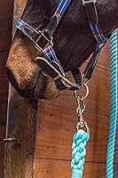 Vista 5 de Intrepid International Horse Tack - Cuerda de algodón resistente para caballos, con cierre de gatillo de latón duradero, se fija al cabestro