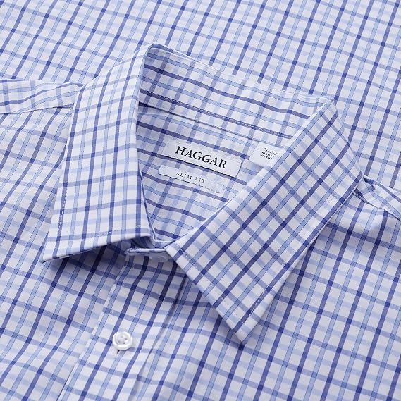 Haggar Men's Premium Comfort Slim Fit Wrinkle Resistant Dress Shirt