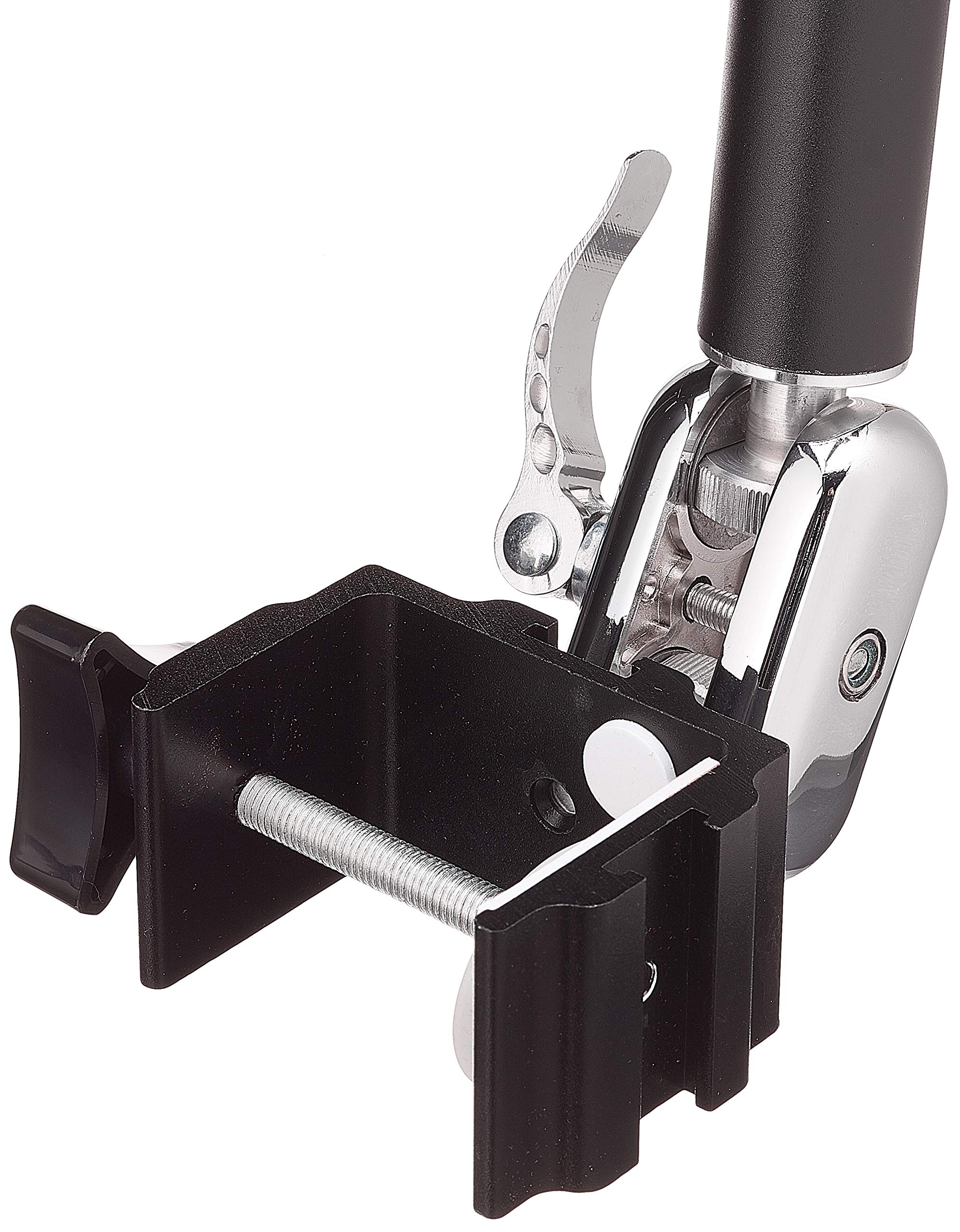 System-S 56919952 - Supporto Universale a Collo di Cigno da Tavolo, a 2 snodi, per Tablet Pc's eBook Reader in Nero