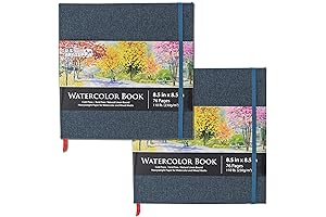 U.S. Art Supply Premium Watercolor Notebook for Artists