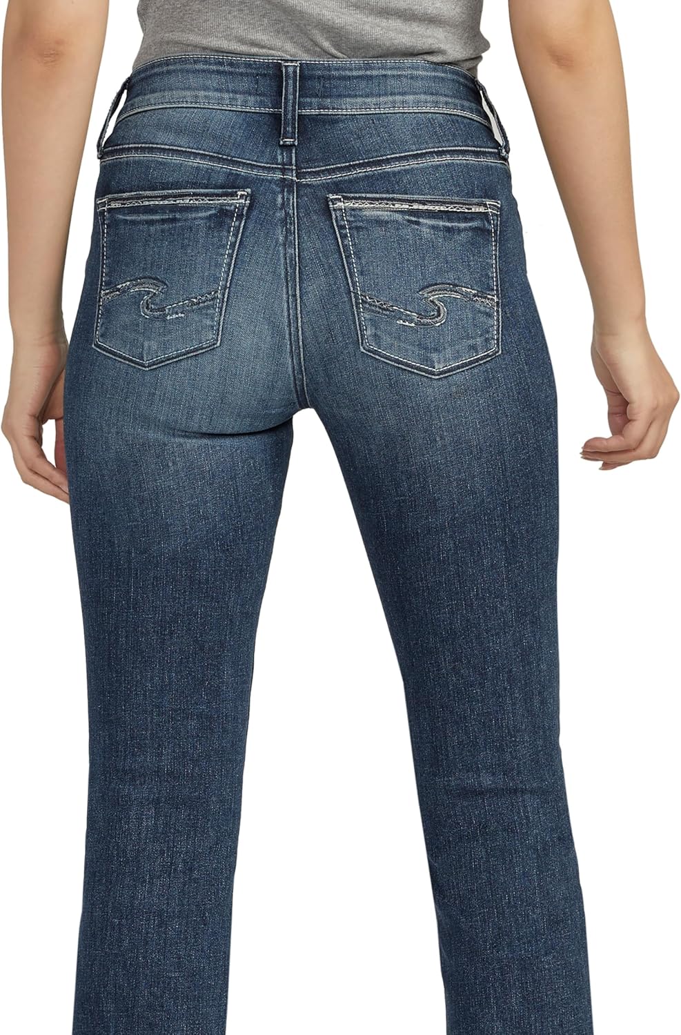 Silver Jeans Co. Women's Suki Mid Rise Curvy Fit Slim Bootcut Jeans - Image 5