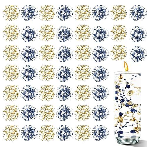 50 PCS Artificial Floating Beads for Centerpieces & Vase Fillers