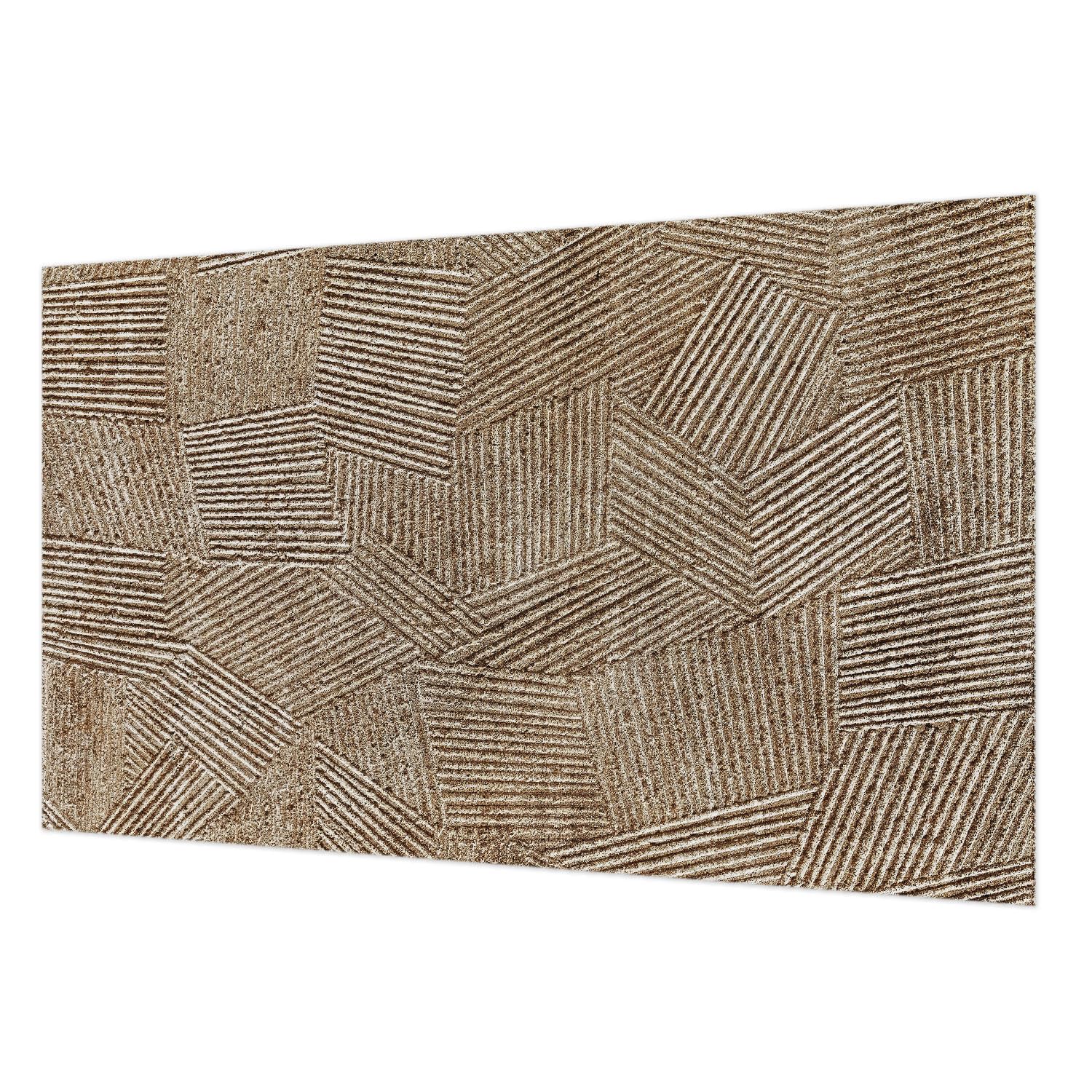 Papier peint décoratif lines structurelles 416x254 cm pour salon et chambre avec colle incluse