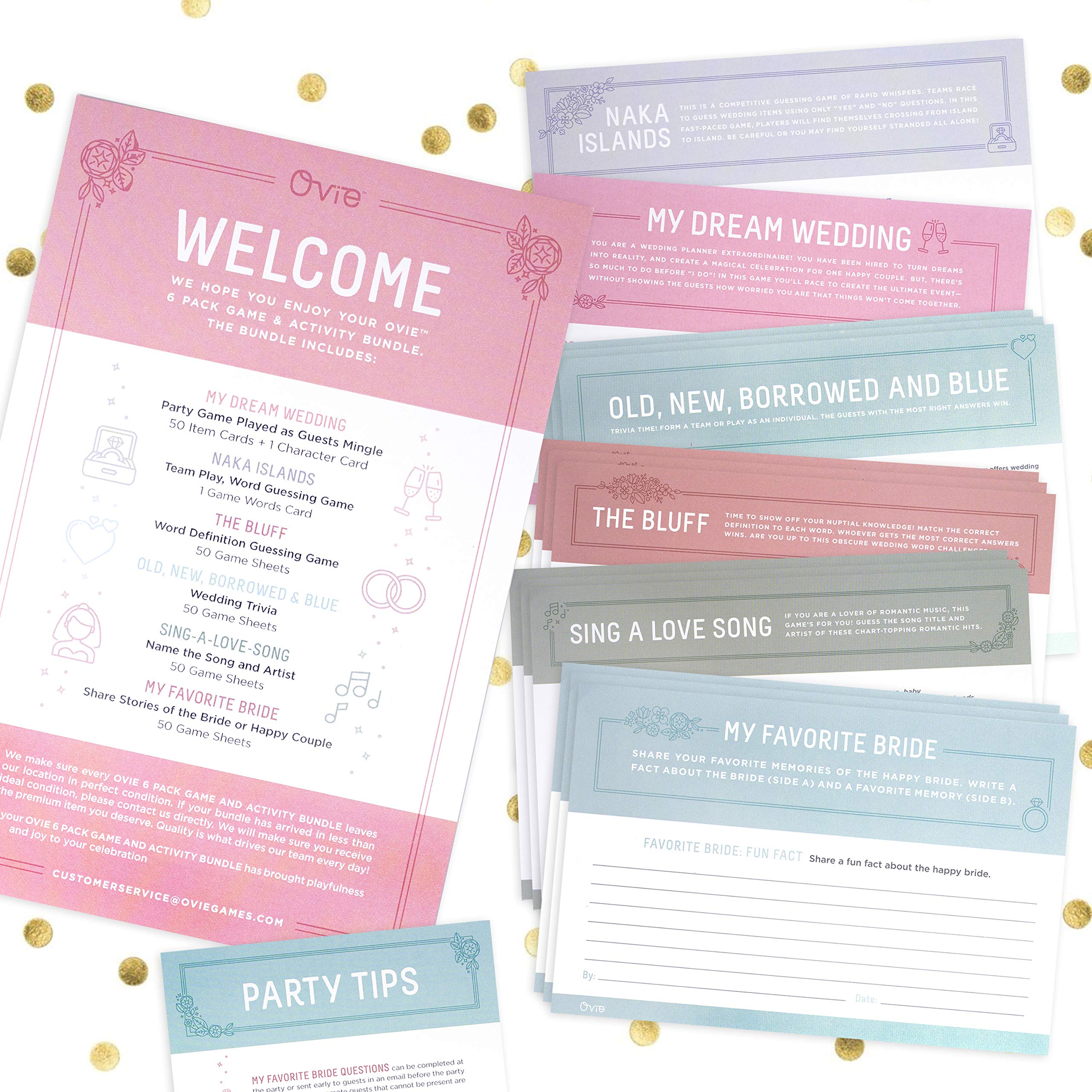 Buy Bridal Shower 6Pack Game & Activity Bundle Unique Bridal Shower