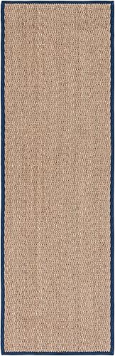 Miniatura 33 de Safavieh Colección de fibra natural NF115P - Alfombra (fibra natural), color gris, Fibras naturales beige, (Natural/Beige),Natural/Negro,Natural