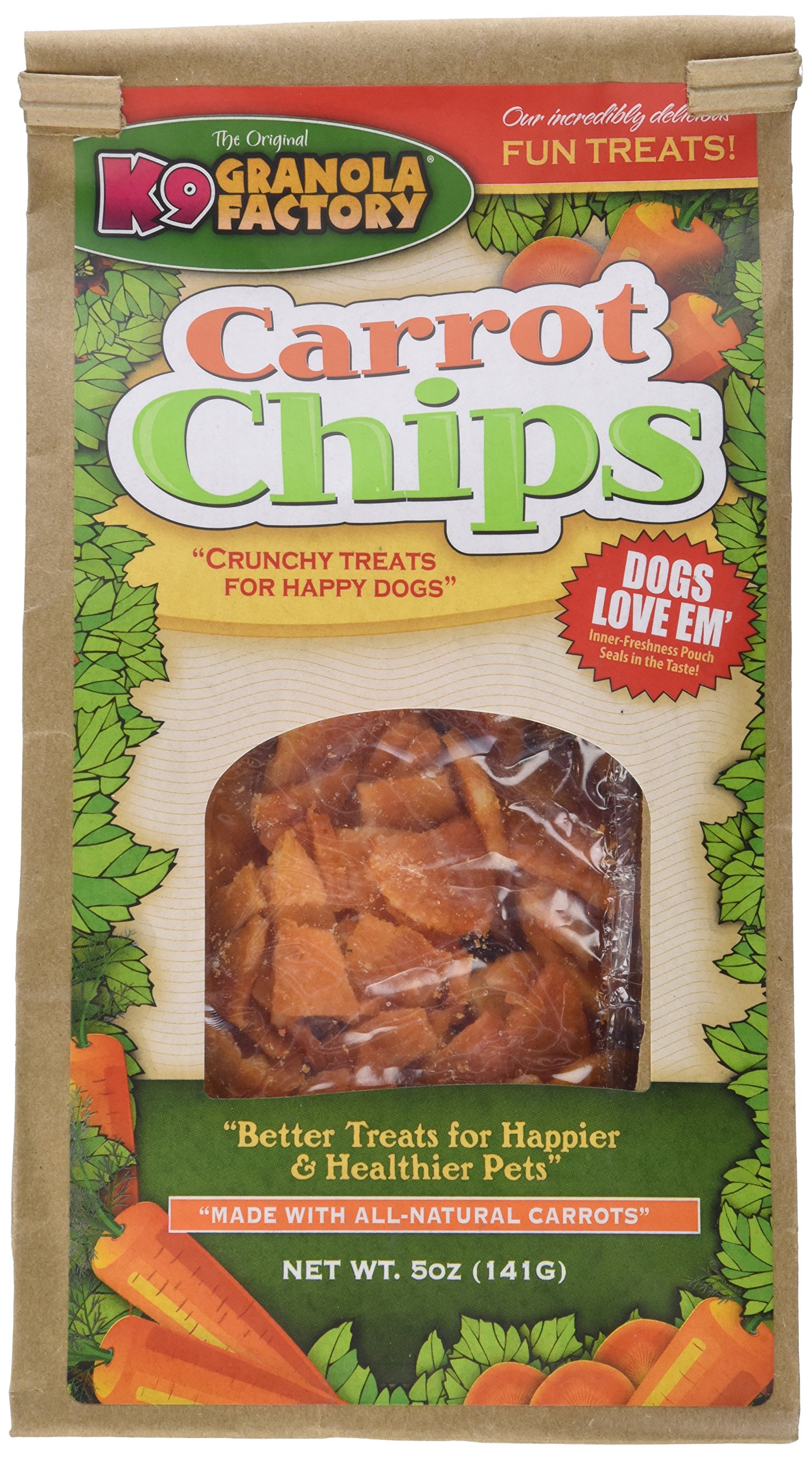 K9 Granola FactoryCarrot Chips Dog Treat, 5 Oz