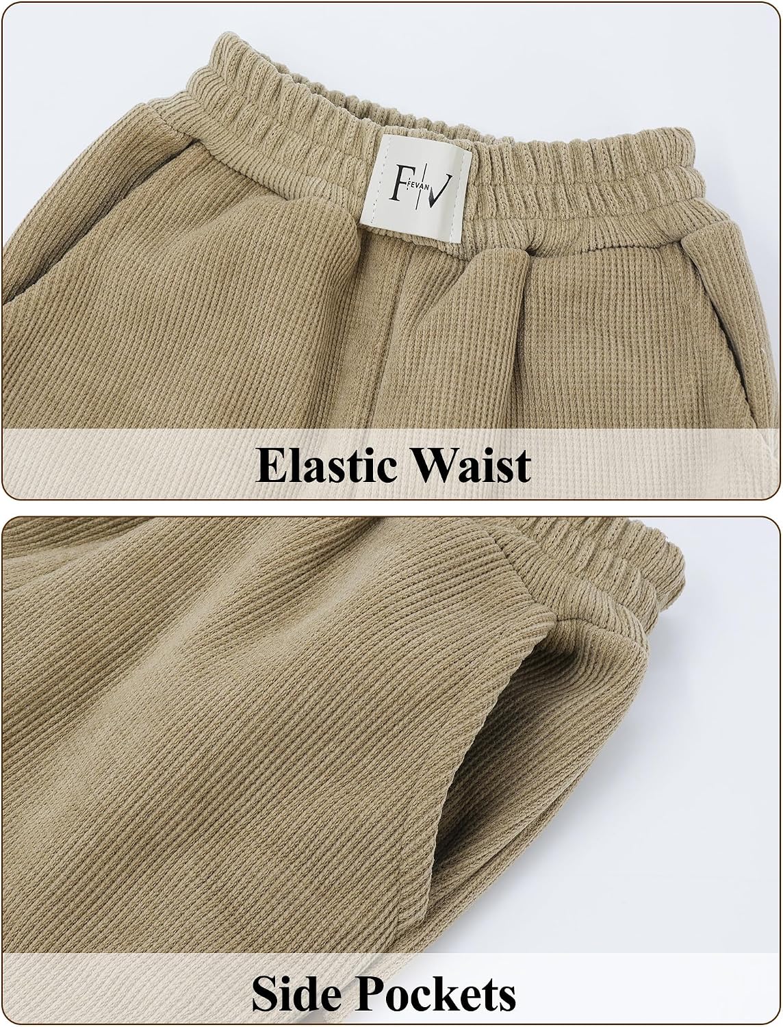 Happy Cherry Toddler Kids Winter Jogger Pants Fleece Lined Thick Sweatpants for Boys Girls