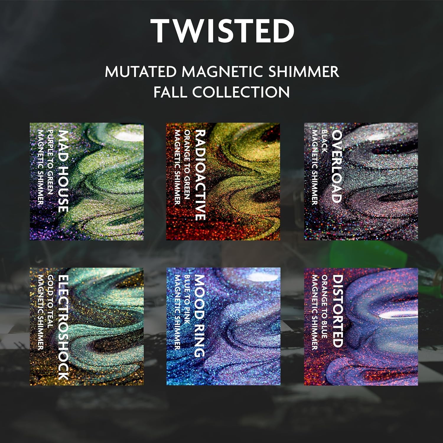 ILNP Twisted Collection - Whimsical Magnetic Shimmer Nail Polish