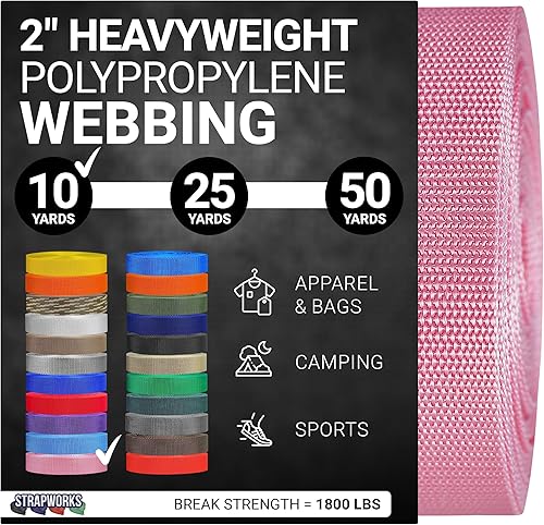 Vista 67 de Strapworks Correas de polipropileno pesado: correas de polietileno resistentes para reparación de equipos de bricolaje al aire libre Negro