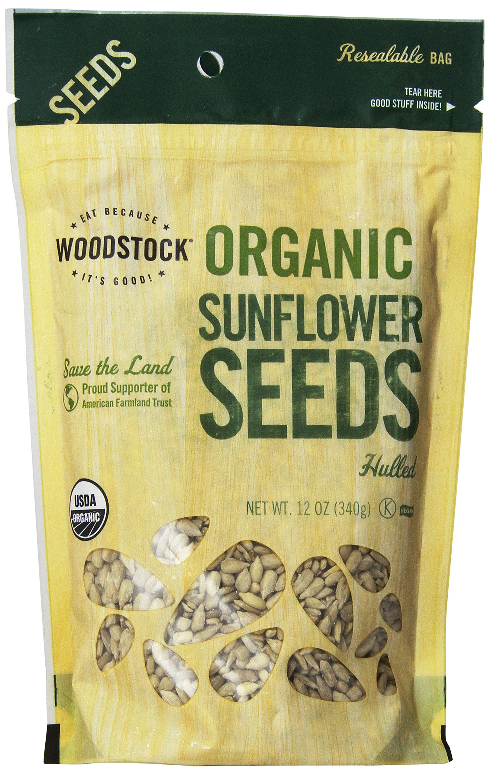 Woodstock Organic Raw Sunflower Seeds - 12 oz
