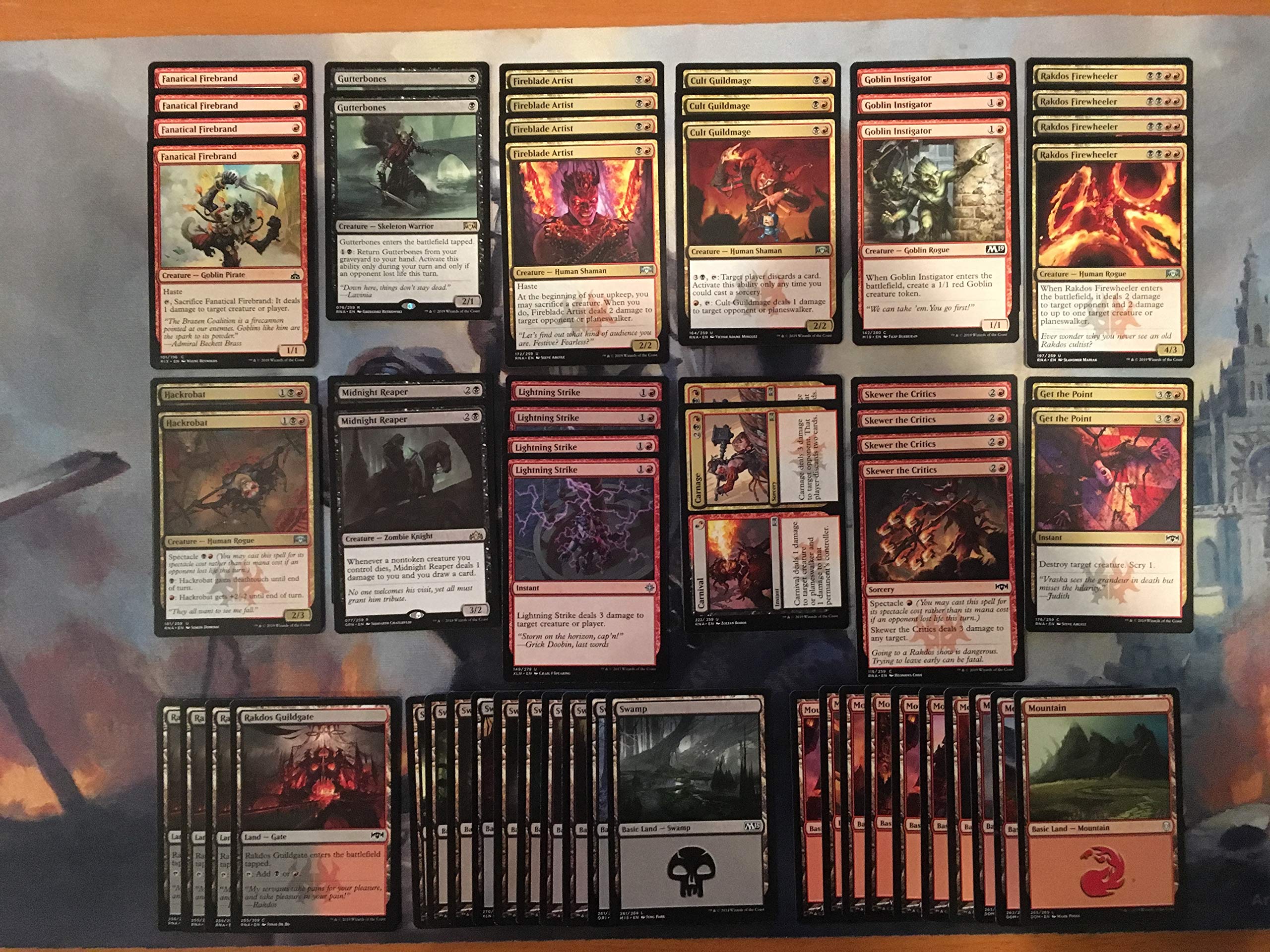 Rakdos Spectacle Deck - Black Red - Modern Legal - Custom Built - Magic The Gathering - MTG