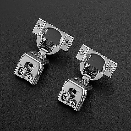 Vista 54 de Ravinte - Juego de 30 bisagras superpuestas, 15 pares de bisagras de cierre suave de 1.3 pulgadas para armario de cocina, bisagras ocultas de acero