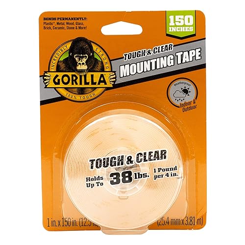 Gorilla Tough & Clear Double Sided Adhesive Mounting Tape, Extra