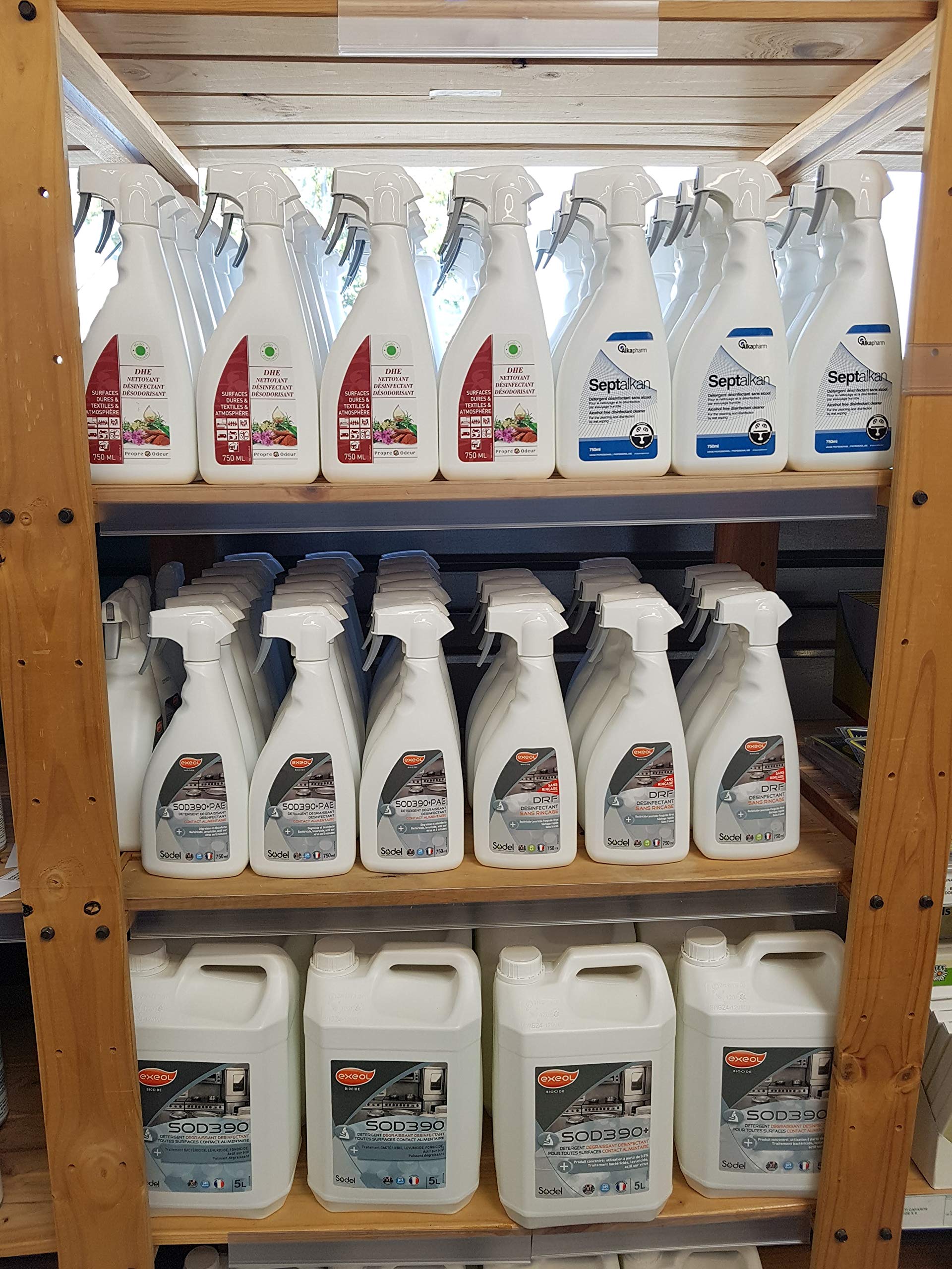 VIRUCIDE EN 14476 SURFACE SANS RINCAGE lot de 2 spray de 750 ml