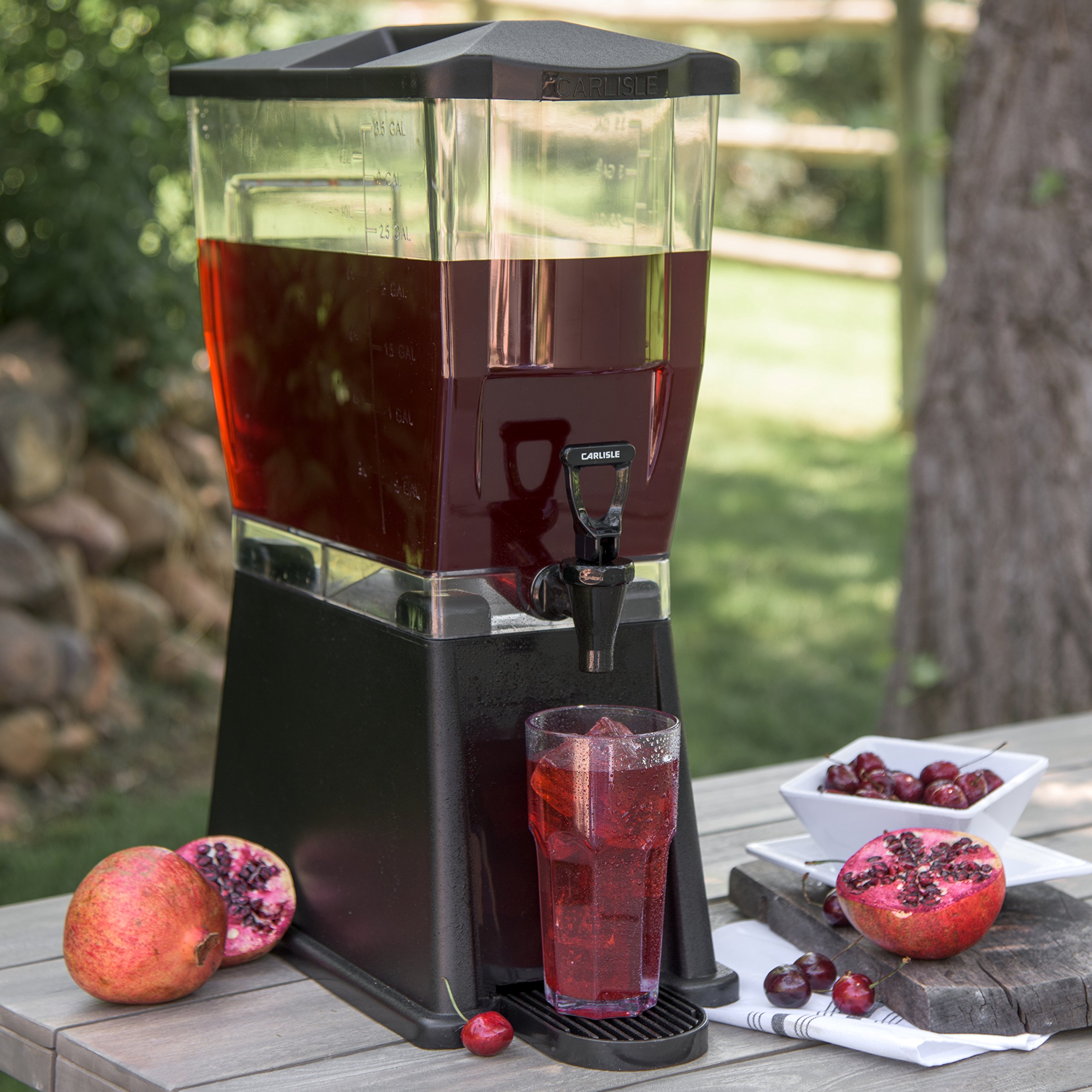 Carlisle 1085003 TrimLine Clear Premium Distributeur de boissons à base unique Noir Capacité 1085003 l