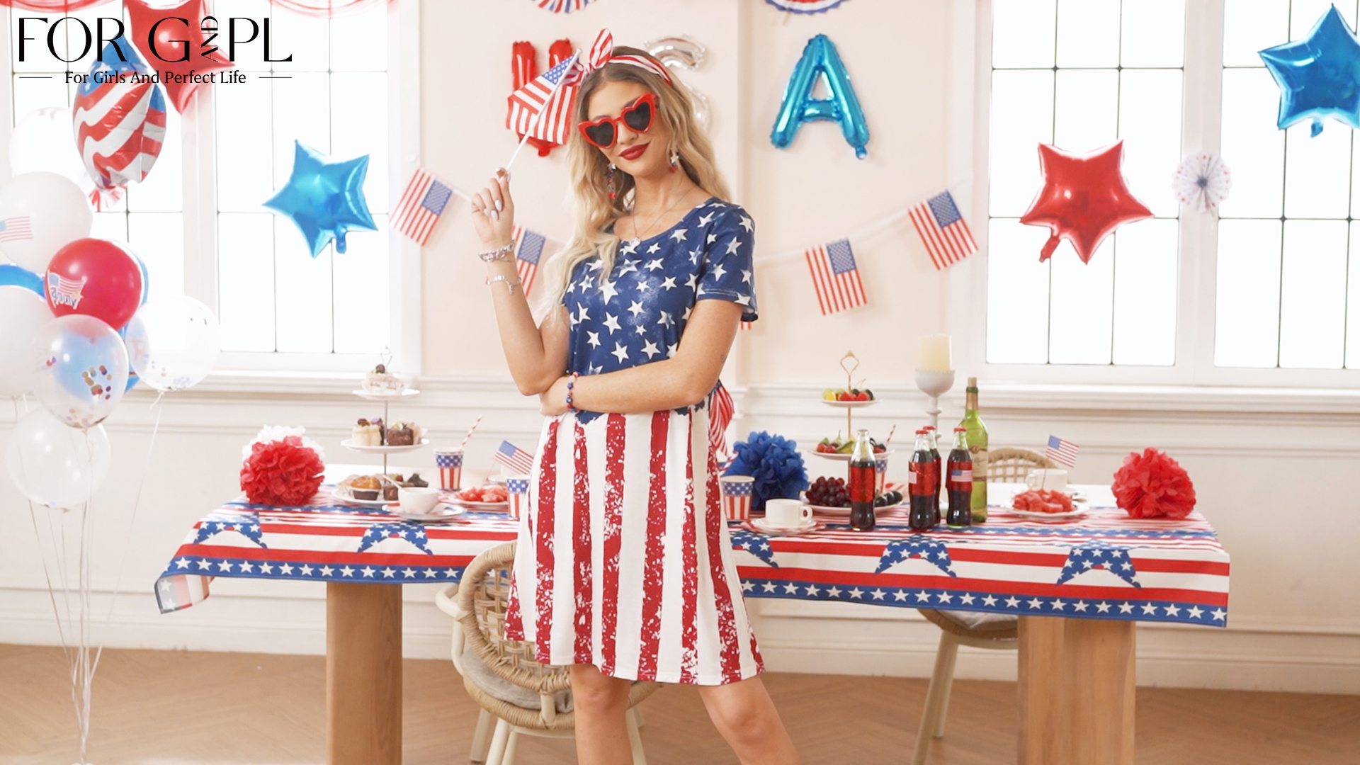 patriotic mini dress American Flag Mini Dress Thunderbird Rustic