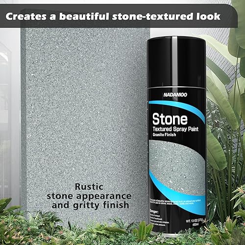 Miniatura 2 de NADAMOO Pintura en aerosol con textura de piedra, 2 latas