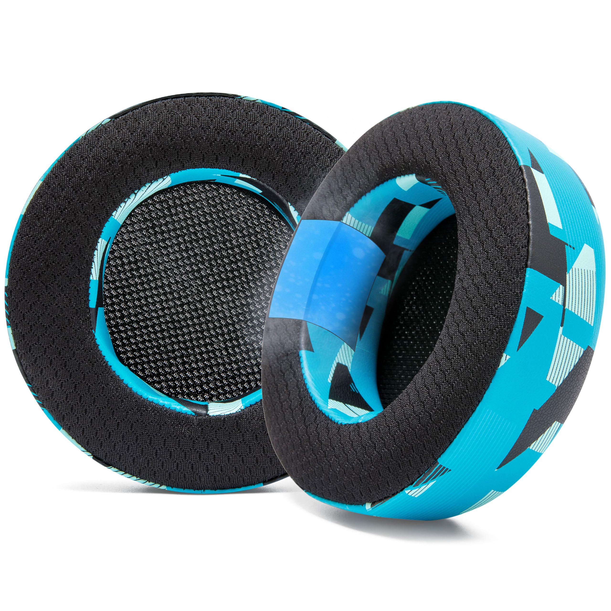 WC Freeze Virtuoso - Hybrid Fabric Cooling Gel Replacement Earpads for Corsair Virtuoso Gaming Headset, Made by Wicked Cushions, Improved Durability,