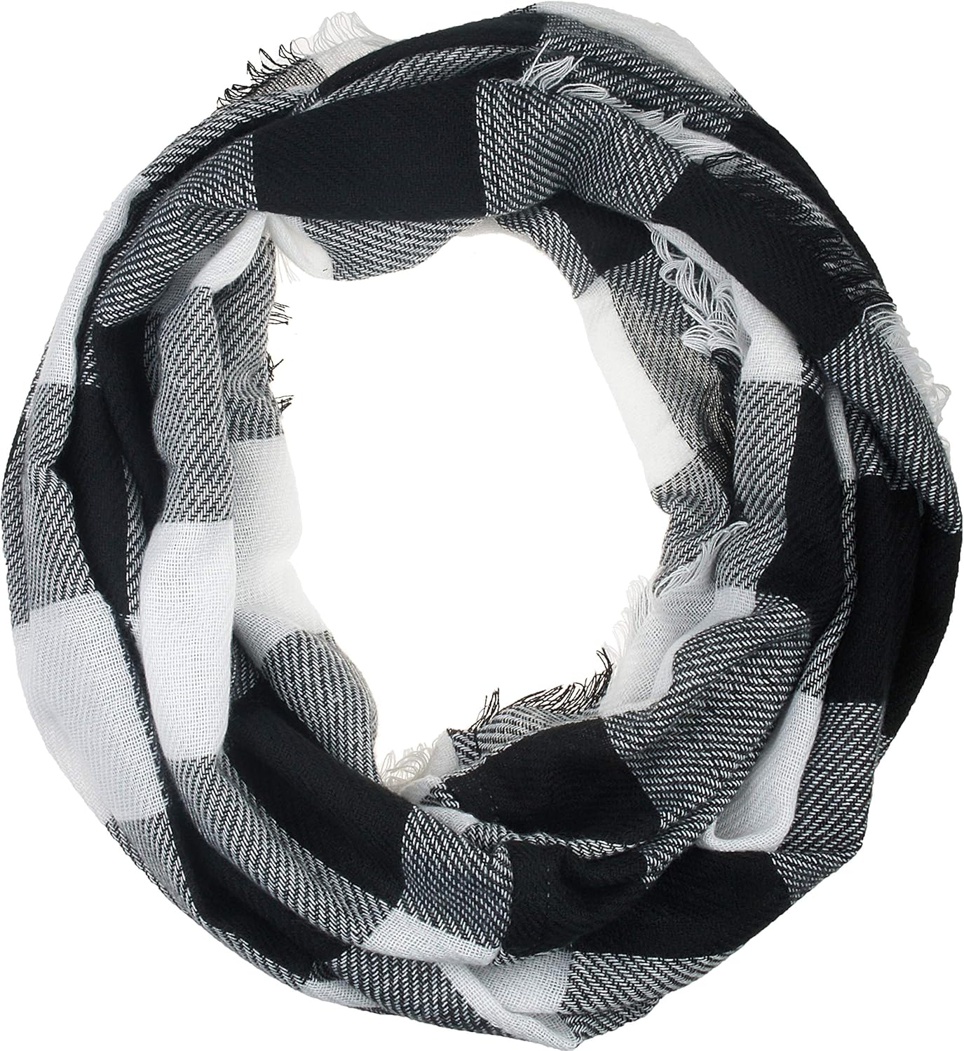 VIVIAN & VINCENT Fall Winter Infinity Scarf for Women Scottish Tartan Lightweight Warm Plaid Loop Scarves - Image 2