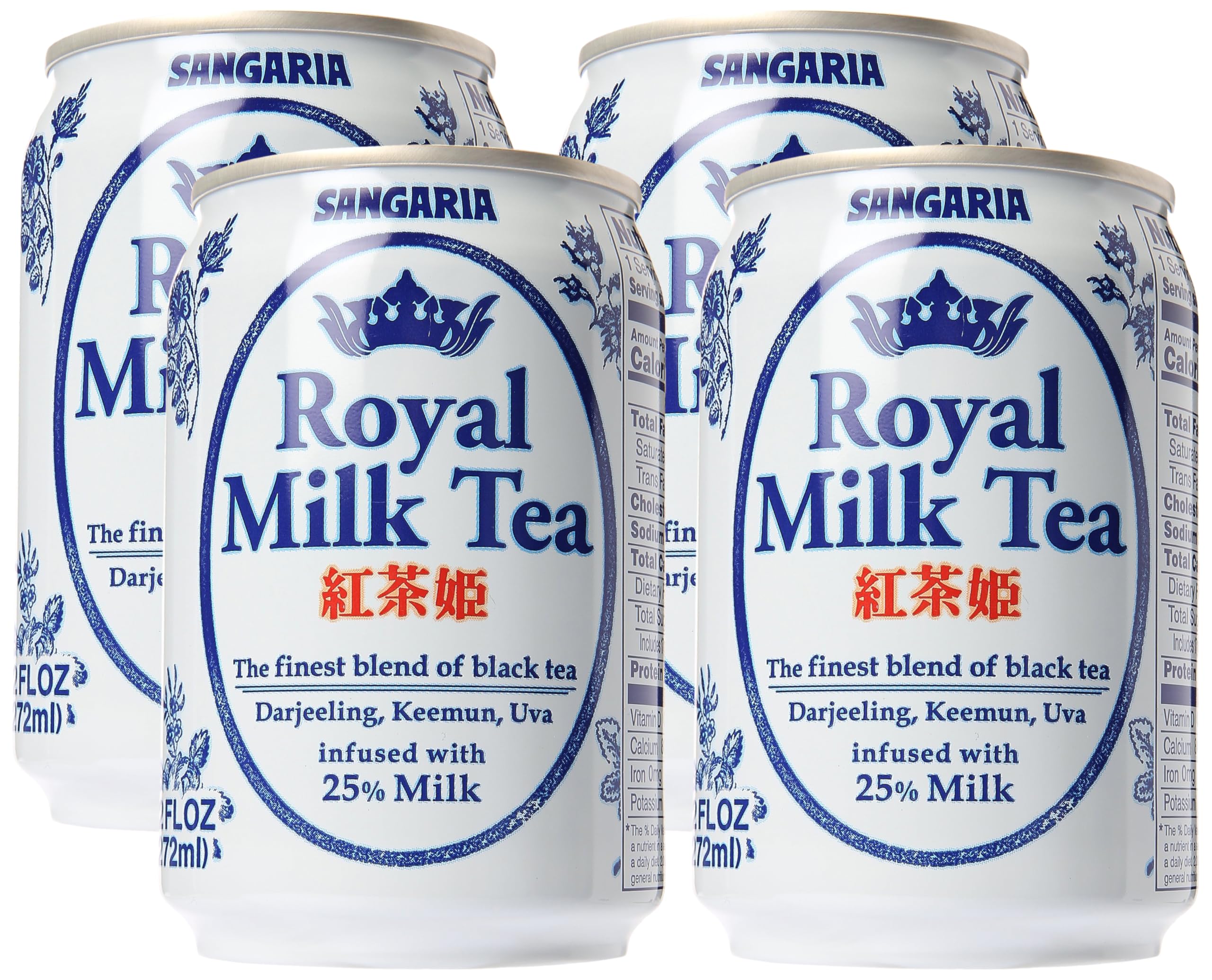 SANGARIA Royal Milk Tea, 8.96 Fl Oz (Pack of 4)