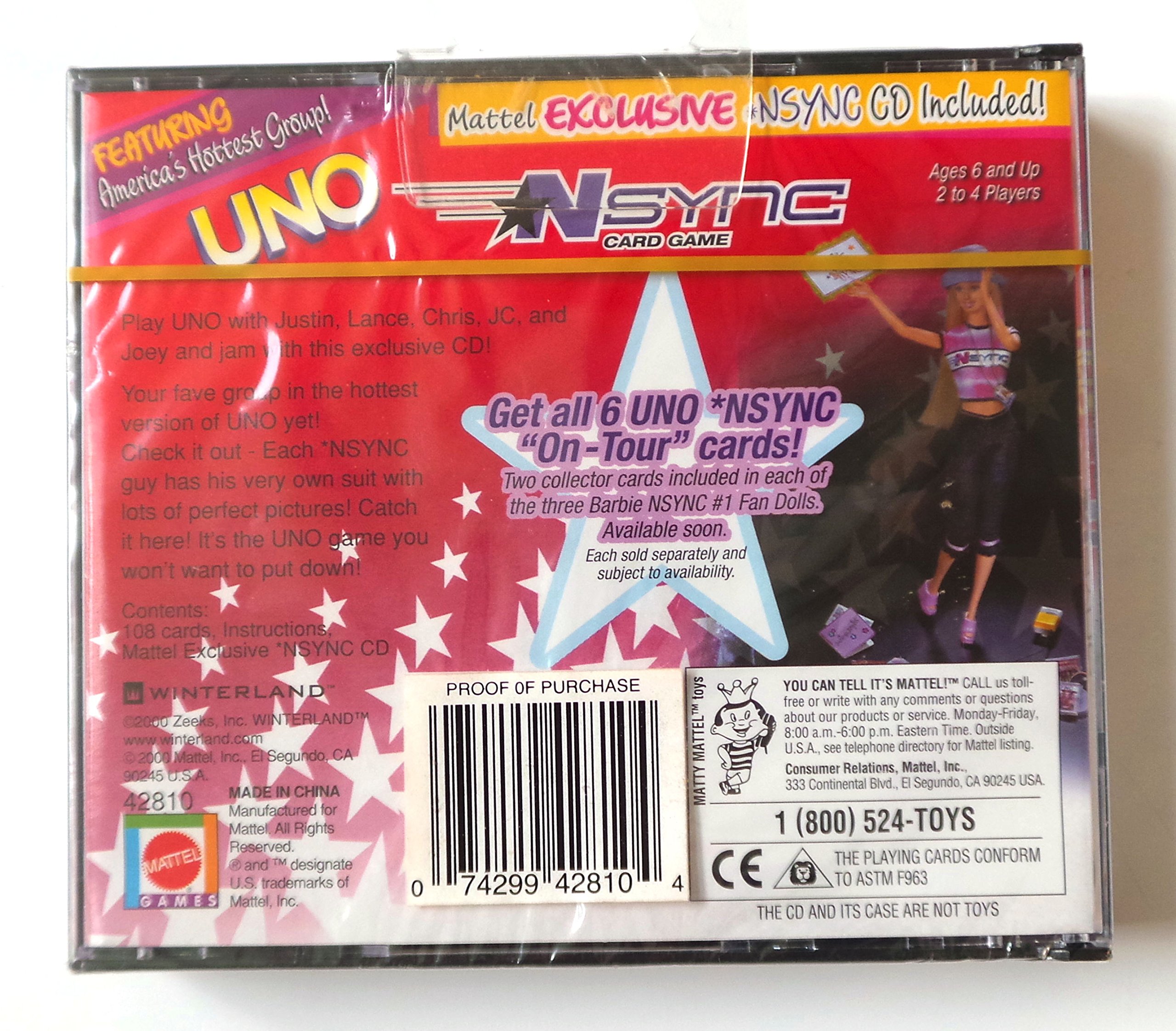 *NSYNC uno game with cd NEW! munimoro.gob.pe