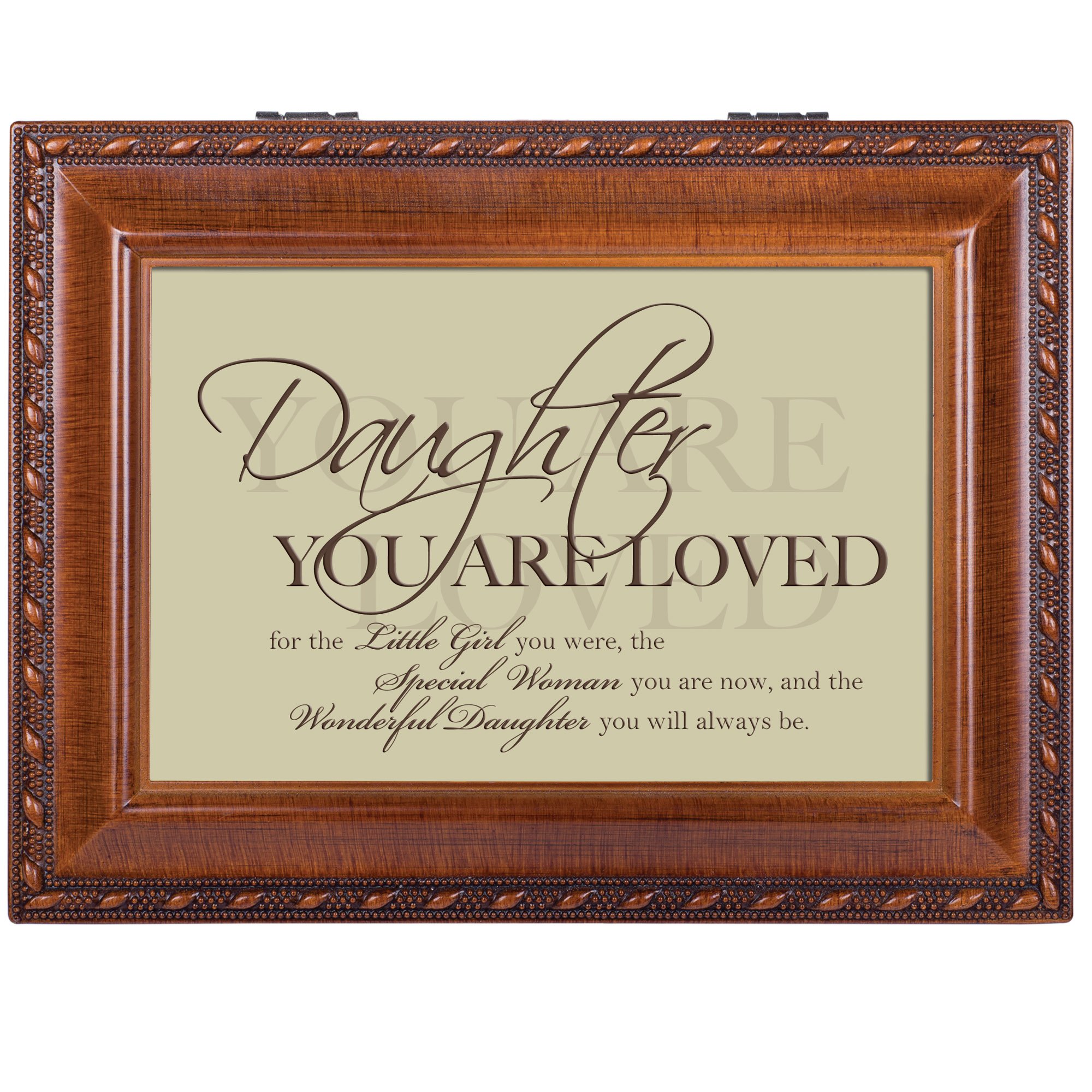 Hija Cottage Garden, diseño de madera tradicional caja de música Reproduce You Light Up My Life