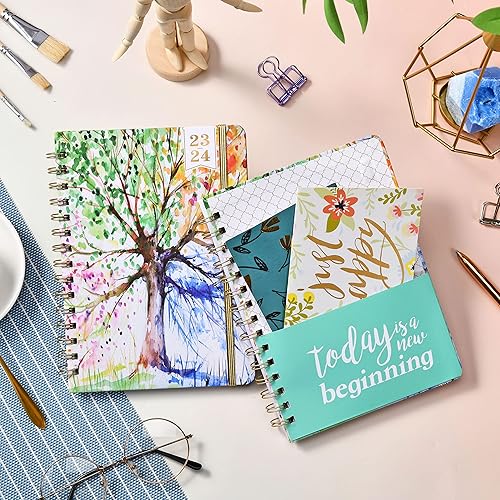 Miniatura 2 de Agenda 2023-2024  Agenda semanal y mensual 2023-2024 de julio de 2023 a junio de 2024, 6.4 x 8.5 pulgadas, agenda 2023-2024 con cierre elástico,