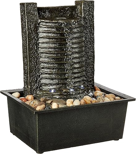 Pure Garden - cascada de tres niveles con luces ledes.