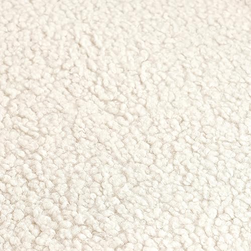 Miniatura 9 de Yaheetech Juego de silla decorativa y otomana, sillón Sherpa con patas de metal dorado y respaldo alto, reposapiés para sala de estar, salón,