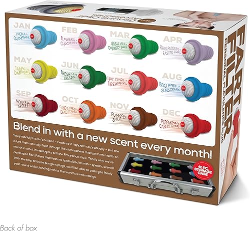 Miniatura 8 de Paquete para bromas «Fart Filter» | Empaca tu verdadero regalo en una divertida caja de regalo de broma de Prank-O - La caja original de broma para