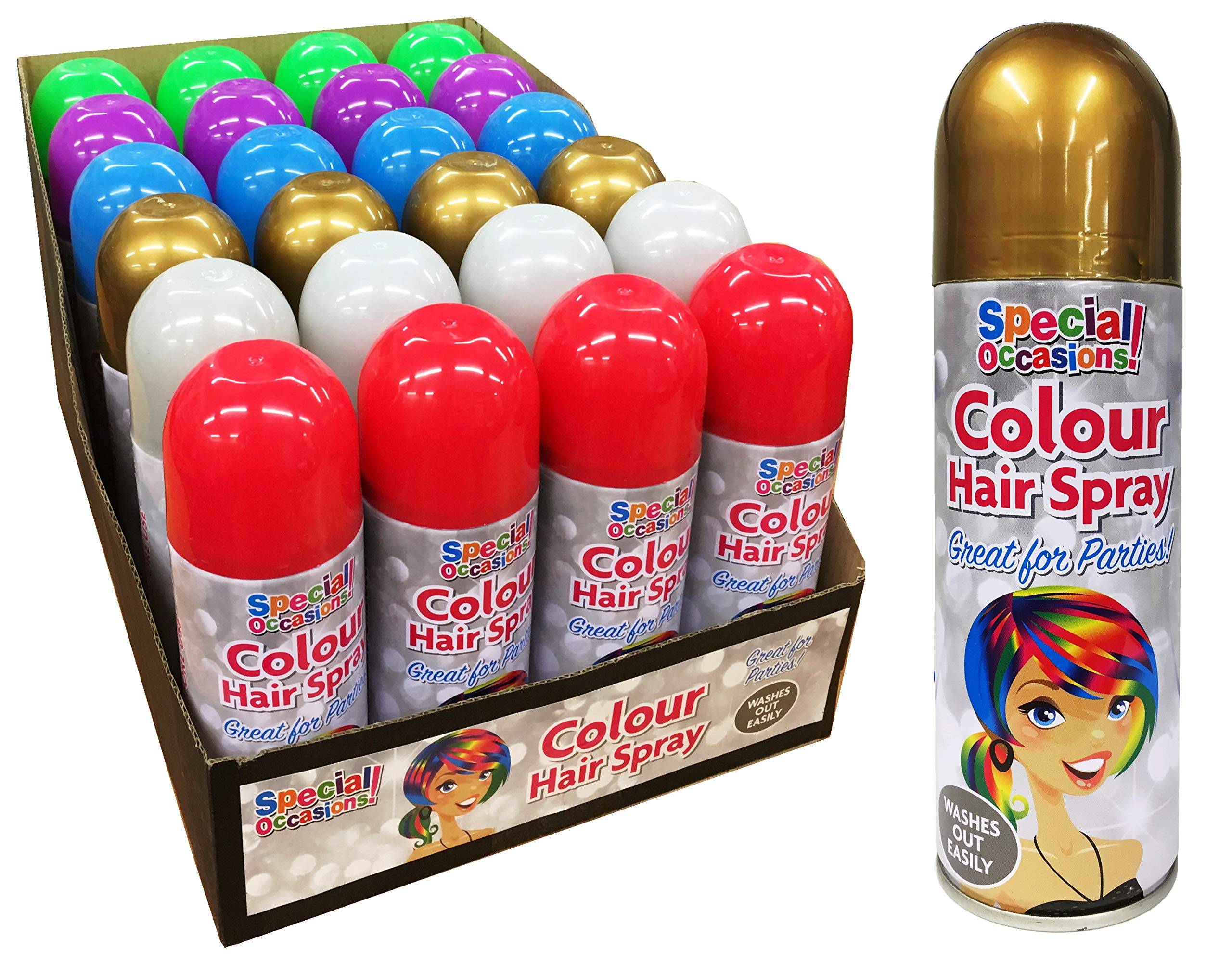 Special Occasions Coloured Hair Spray, 200 ml, Assorted Colours