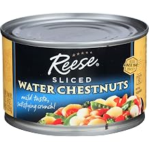 Reese Sliced Water Chestnuts, Kosher, 8 Oz Can Pack Of 24, 192 Oz