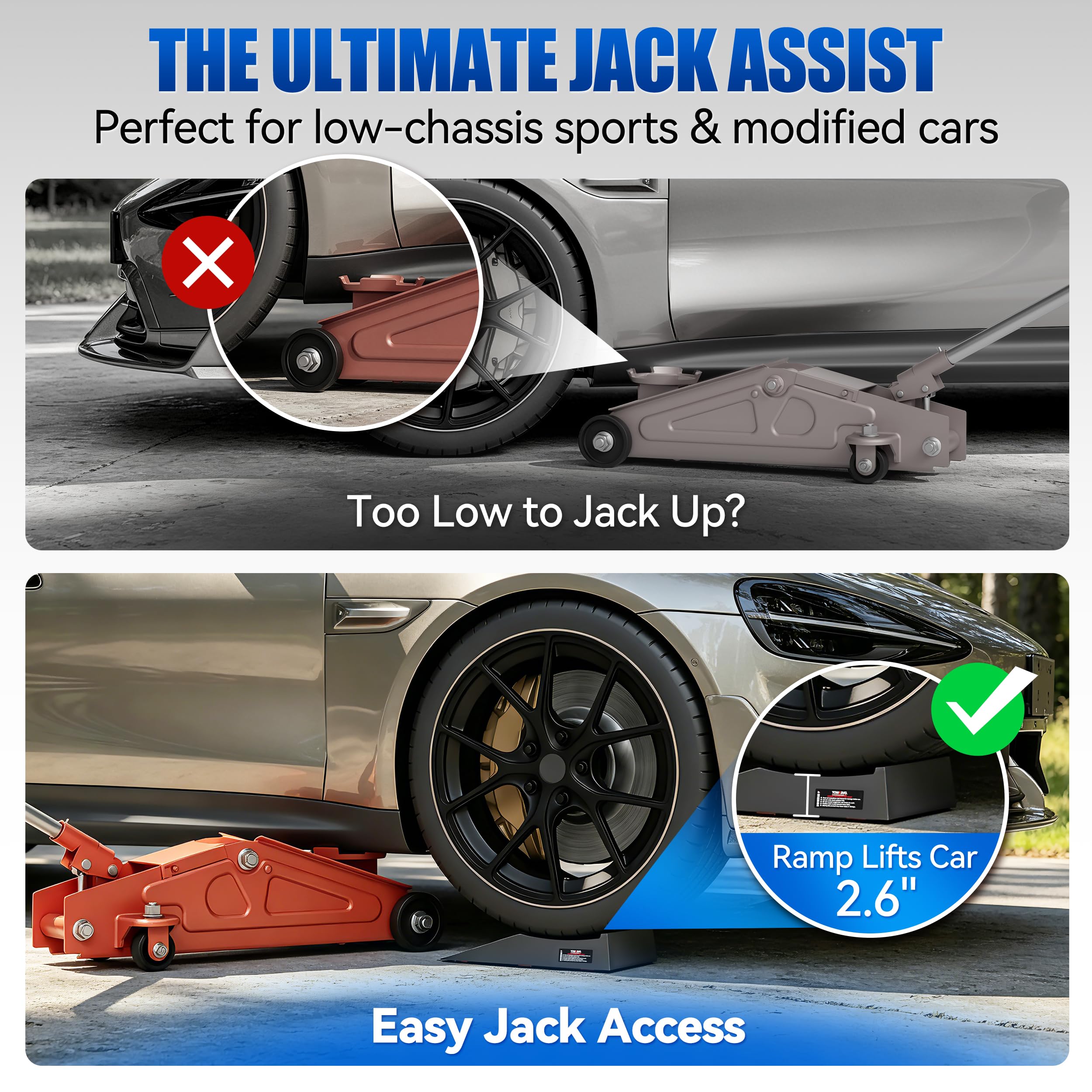 Car Ramps - 2.6" Low Profile Lift -5 Car Ramps - 2.6" Low Profile Lift -5