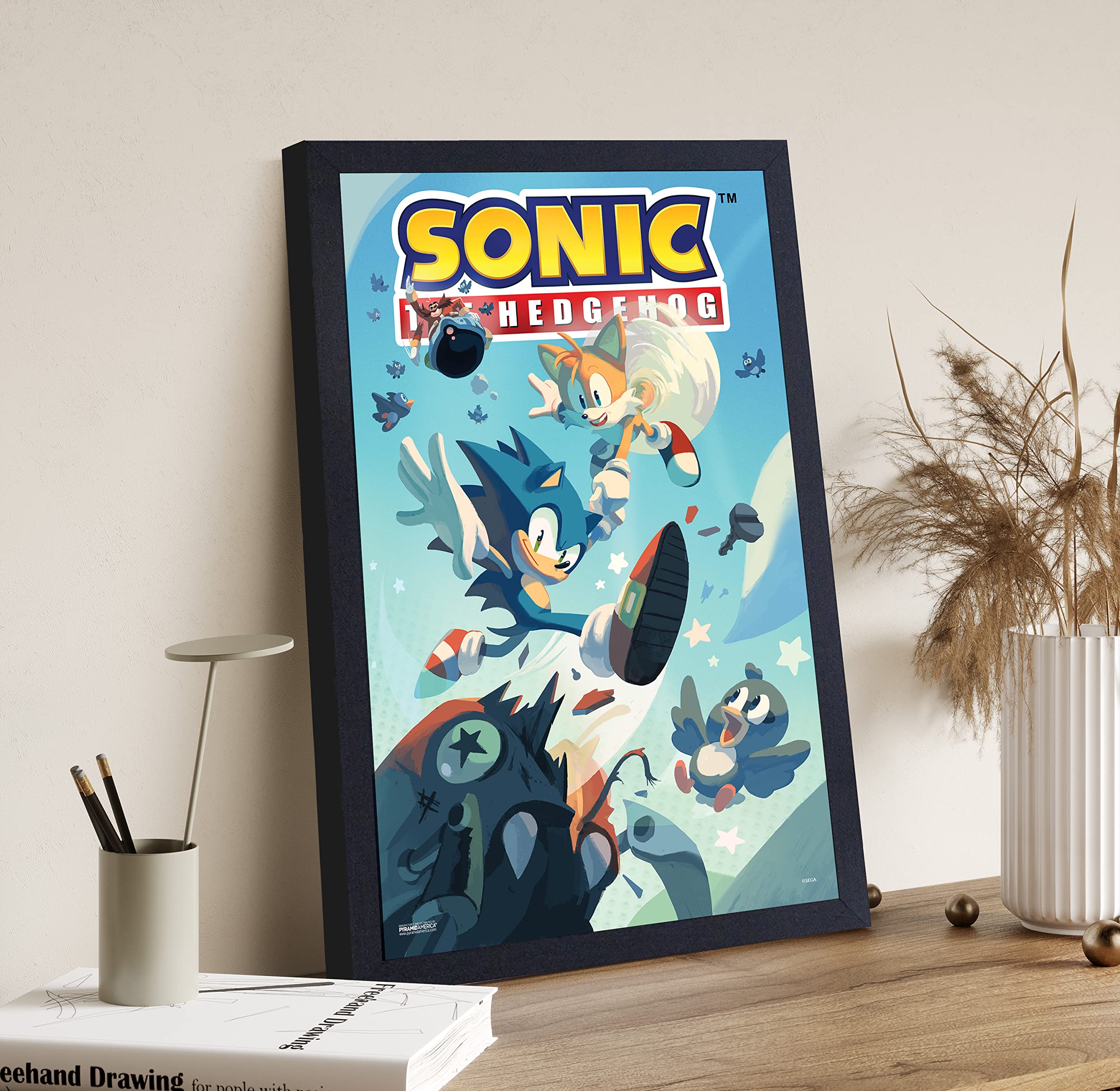 ソニック・ザ・ヘッジホッグ アートイラスト サイン入り シリアルナンバー入り ソニック・ザ・ヘッジホッグ アートイラスト サイン入り