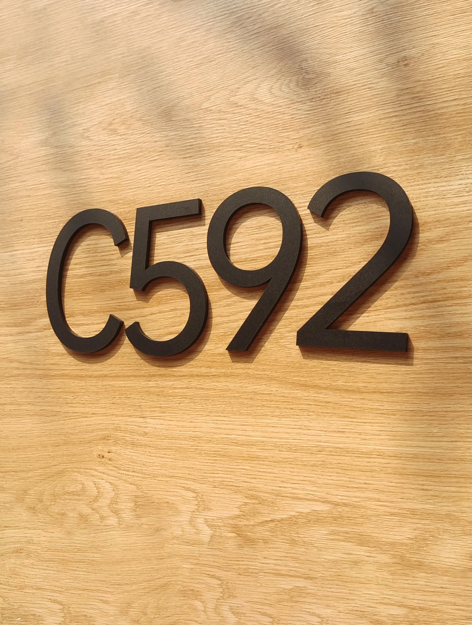 Visland 2 Inch Brown House Numbers For Mailbox Or Door Address, Home Office Hotel Room, 3D Model, Self Adhesive. (1 Pcs
