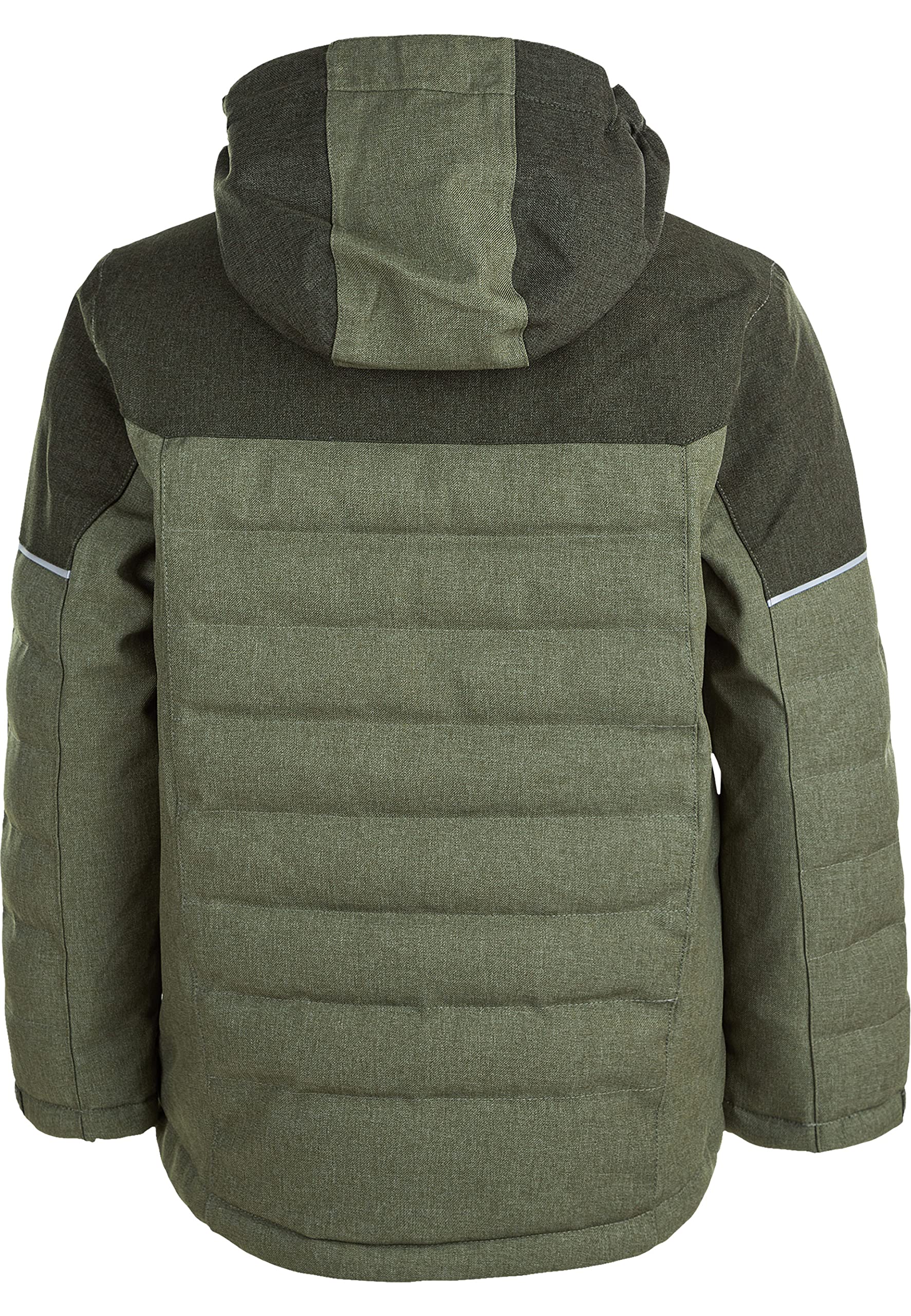 ZIGZAG Melange Giacca da Sci, 3052 Forest Night, 104-110 Unisex-Bambini e Ragazzi