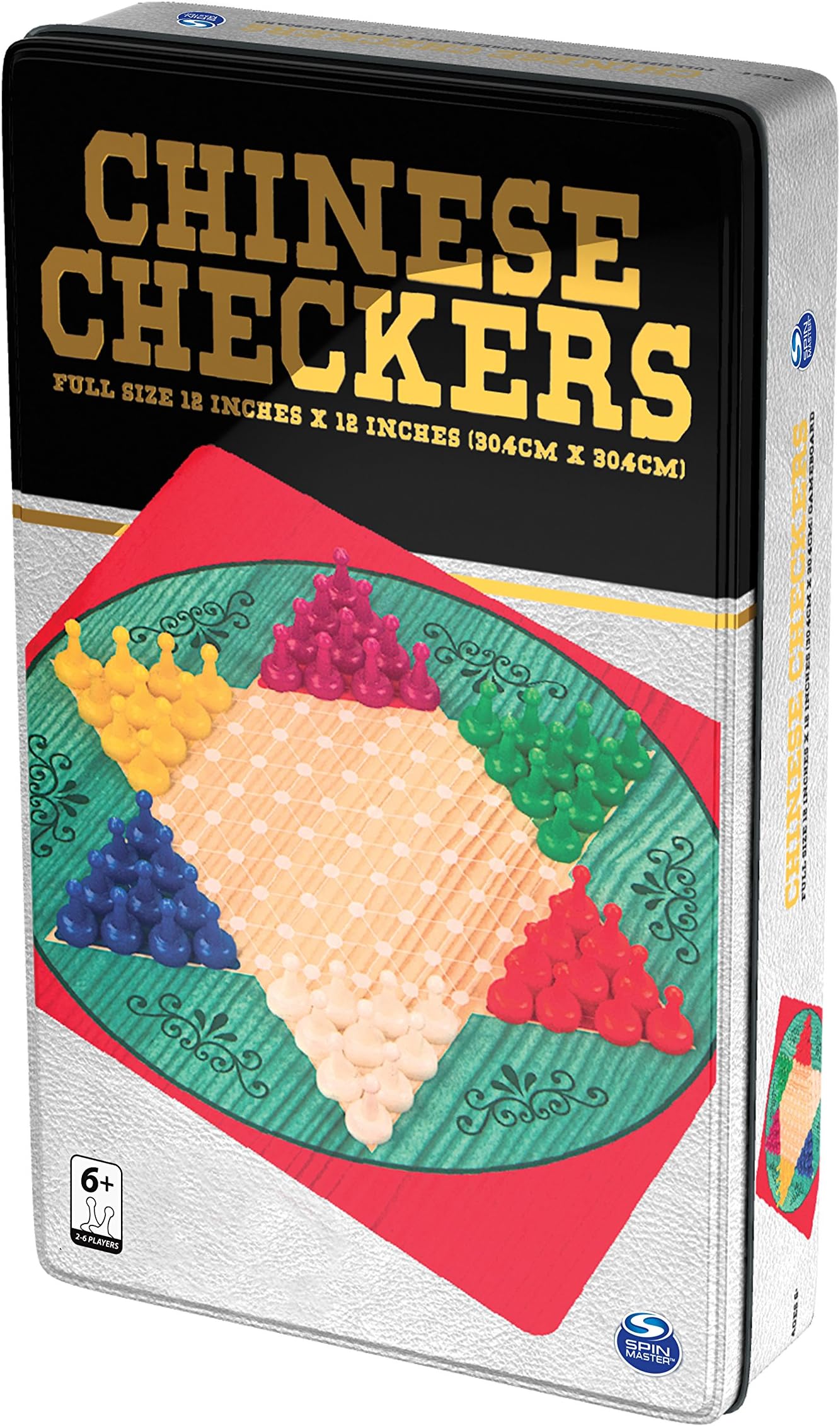 Spin Master - Chinese Checkers Tin (2-6 Players, 6+ Years)
