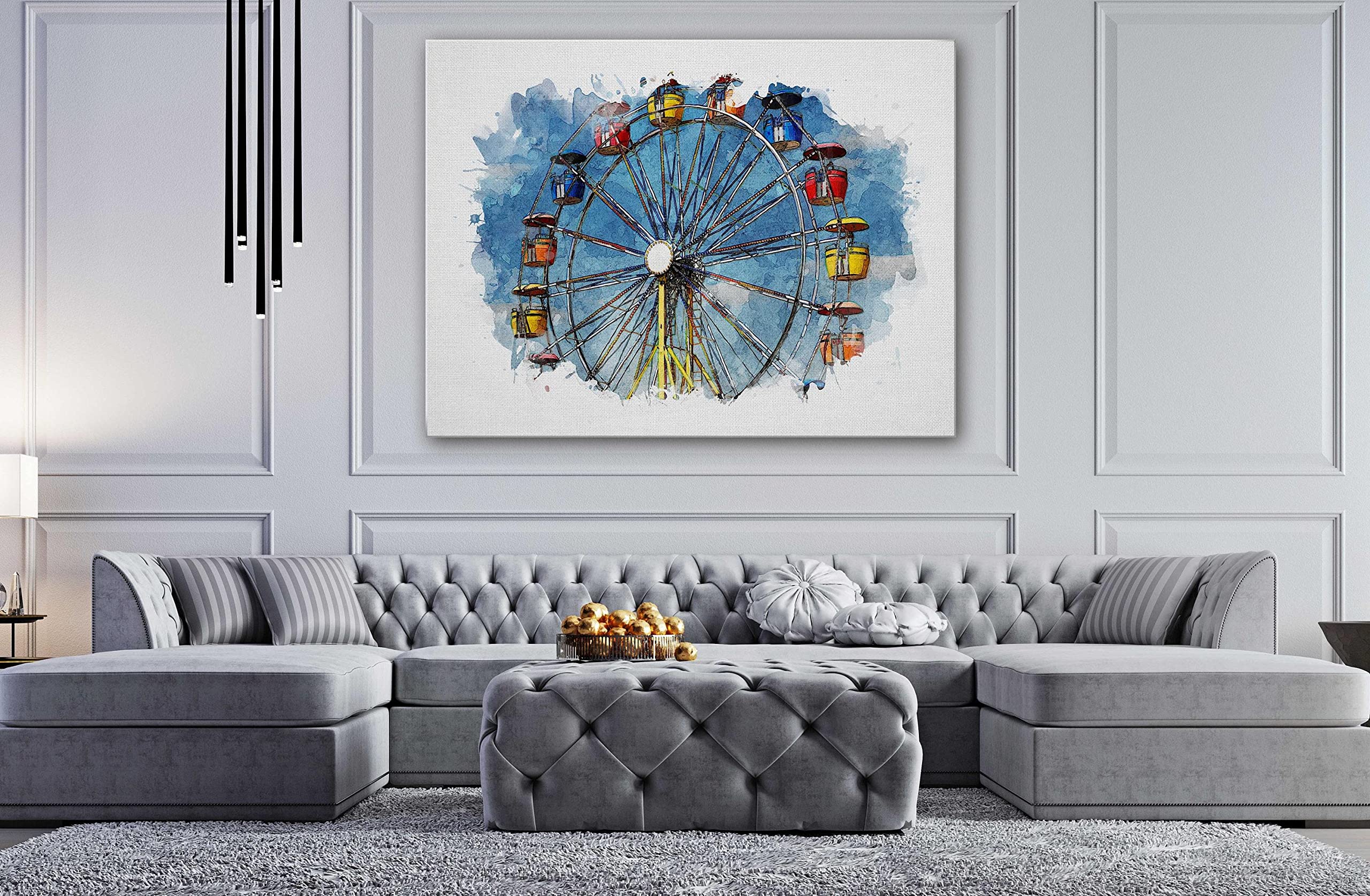 Amazon.co.jp: テーマパークカラフルな観覧車日本の人気スタイル