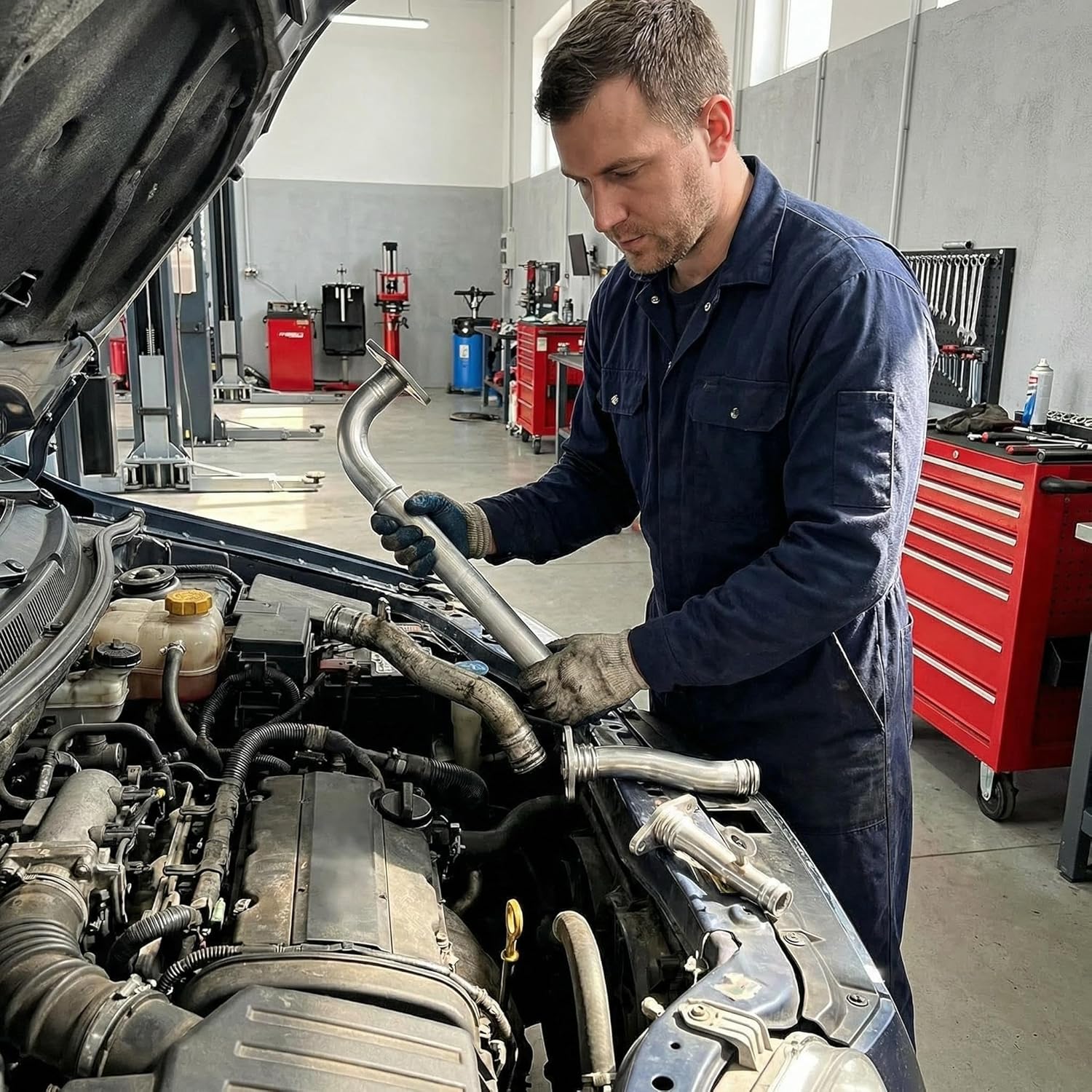 Engine Oil Cooler Pipe Kit, Compatible With Chevrolet Sonic Aveo5 Saturn Astra. Replacement OE#: 55353329 55353327 55353330