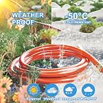 HUANCHAIN 12/3 Gauge Heavy Duty Outdoor Extension Cord 50 ft Waterproof with Lighted end, Flexible Cold-Resistant 3 Prong Electric Cord Outside, 15Amp 1875W 12AWG SJTW, Orange, ETL