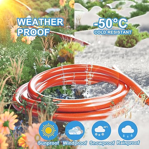 Miniatura 10 de HUANCHAIN Cable de extensión para exteriores calibre 123, resistente al agua, de 15 pies, con extremo iluminado, cable eléctrico flexible y