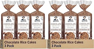 Large Rice Cakes,Chocolate,7.23 oz Bags,Gluten Free,Whole Grain,No Added Colors,(Pack of 6)