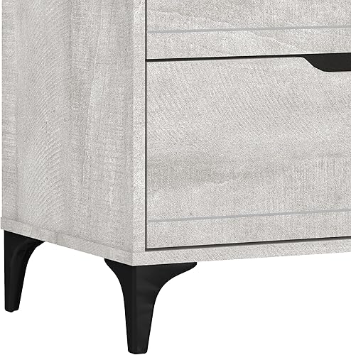 Miniatura 5 de Galano Lilay Cómoda de 6 cajones con función de cajón entrelazado, cómodas anchas para dormitorio, 6 cajones profundos para organizador de armario,