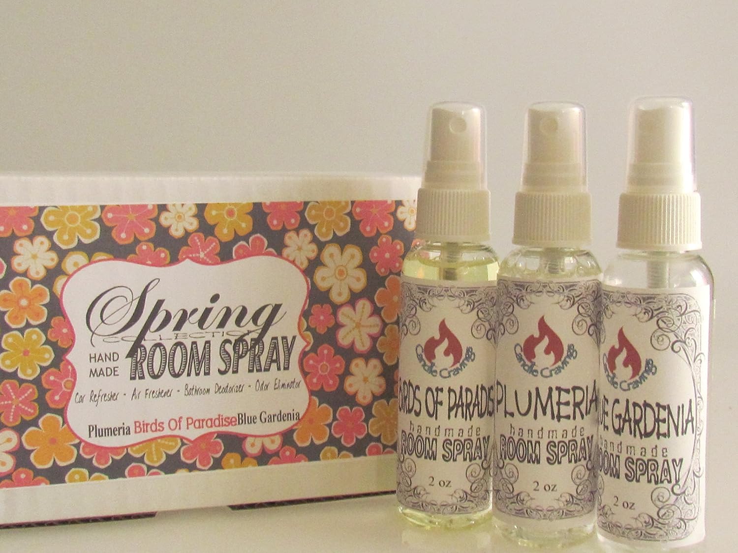 Bathroom Fragrance Room Spray 3 Pack Blue Gardenia