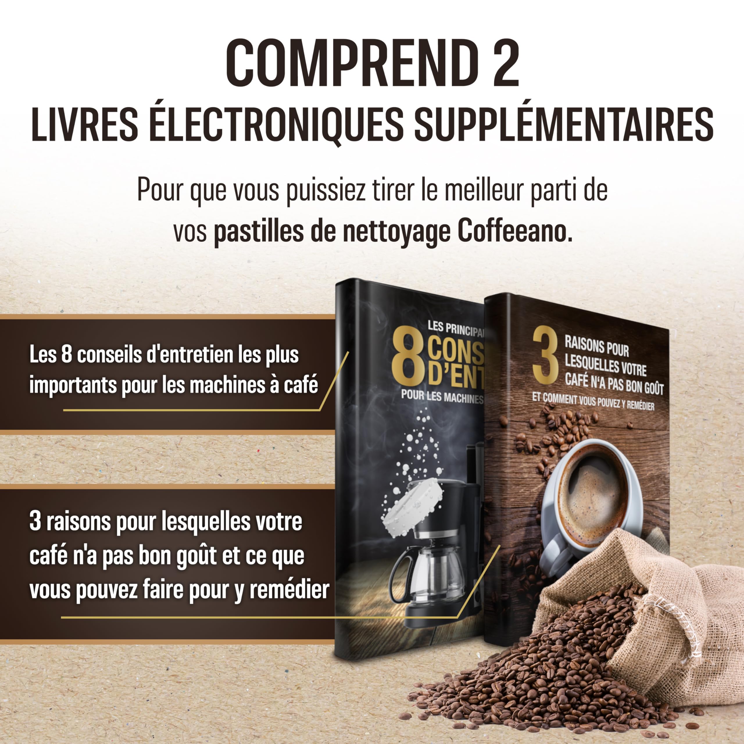 40 Pastilles de nettoyage pour Jura, Krups, Melitta, Delonghi, Siemens, Philips, Bosch, Tassimo, Nespresso, Sage, Senseo machines à café automatiques et cafetières - Coffeeano nettoyant