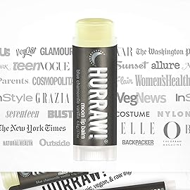 Hurraw! Moon Night Treatment (Blue Chamomile, Vanilla) Lip Balm: Organic, Certified Vegan, Cruelty and Gluten Free. Non-GMO, 100% Natural. Bee, Shea, Soy and Palm Free. Made in USA
