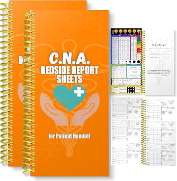 CNA Report Sheets, Patient Report Books Set of 2, CNA Essentials, CNA Appreciation, Gift for CNA, CNA Student Gift, and SBAR Report Book