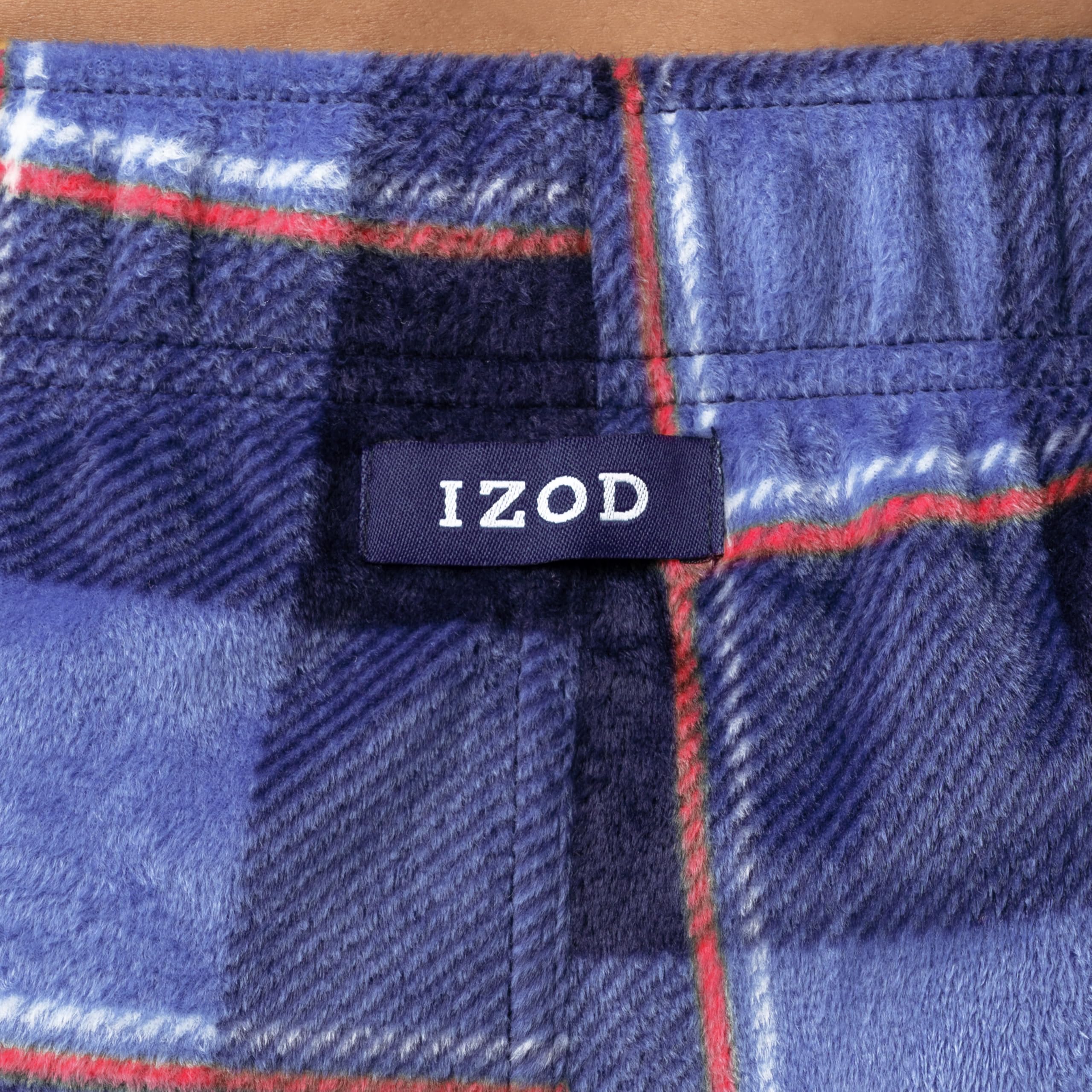 Izod Long Sleeve Jersey Top and Fleece Pants Sleep Pajama Set Juego de Pijama Hombre